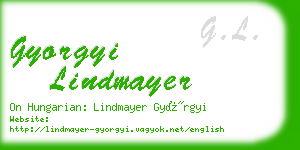 gyorgyi lindmayer business card